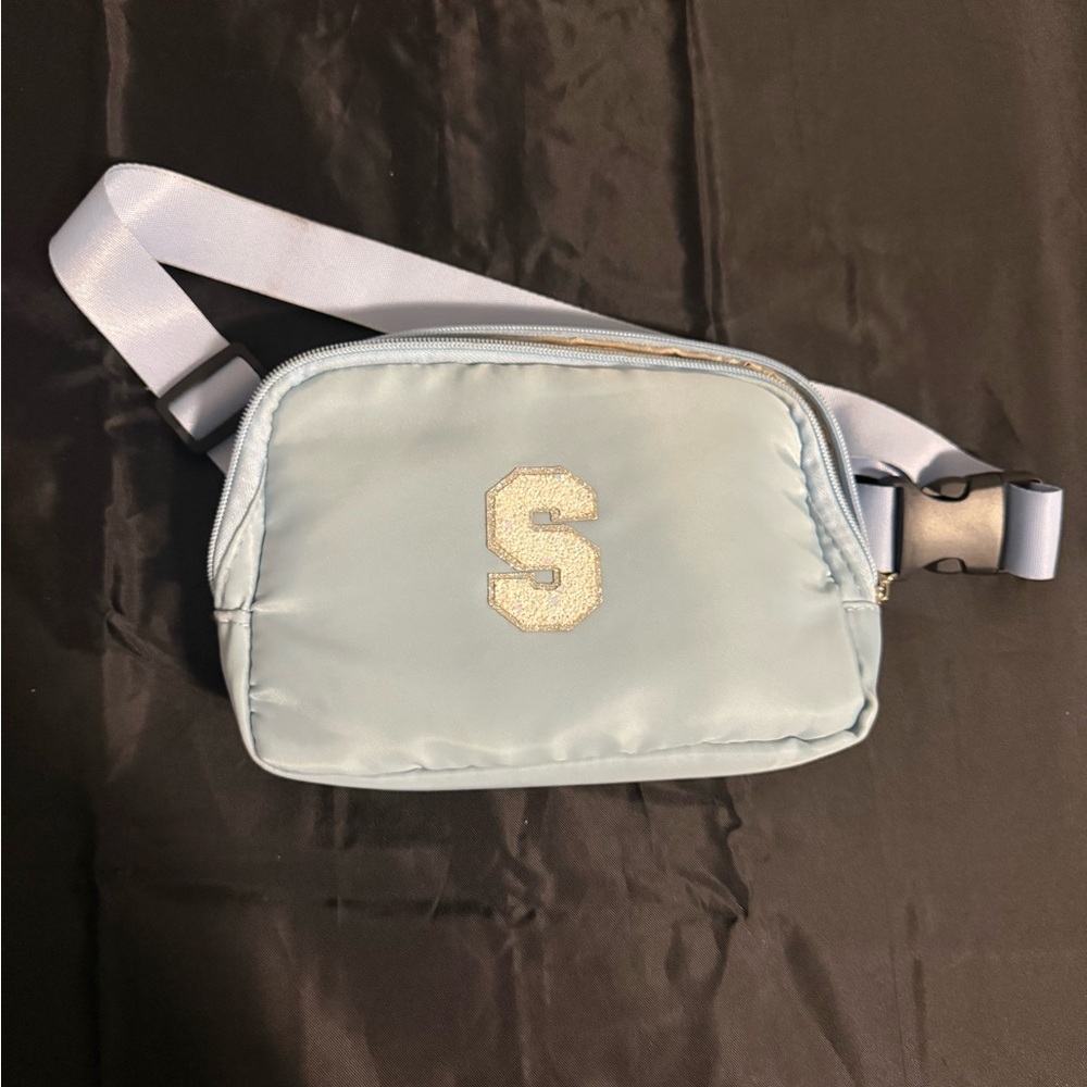 Light Blue Belt Bag with S Patch